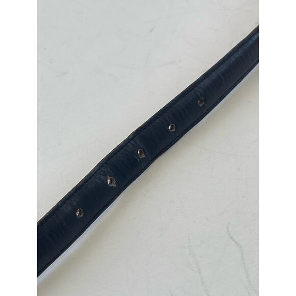 Vintage 80s Coach Black Leather Belt with Brass Buckle Size 39 - Picture 5 of 11